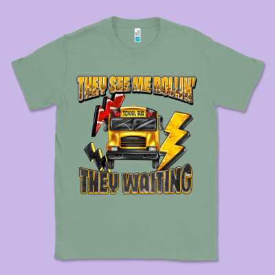 They See Me Rollin They Waiting Classic Tee Designed By Texasbilliewilder