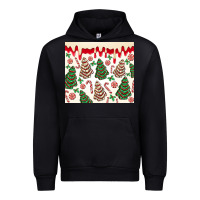 Black christmas tree cakes Urban Hoodie - MaliasSmallBusiness