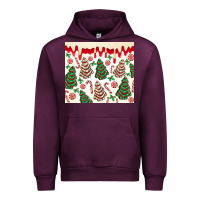 Mauve Wine christmas tree cakes Urban Hoodie - MaliasSmallBusiness