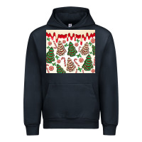 Navy christmas tree cakes Urban Hoodie - MaliasSmallBusiness