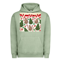 Pigment Oil Green christmas tree cakes Urban Hoodie - MaliasSmallBusiness