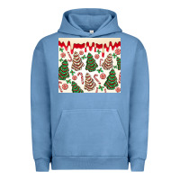 Pigment Pebble Blue christmas tree cakes Urban Hoodie - MaliasSmallBusiness