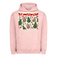 Pigment Salmon christmas tree cakes Urban Hoodie - MaliasSmallBusiness