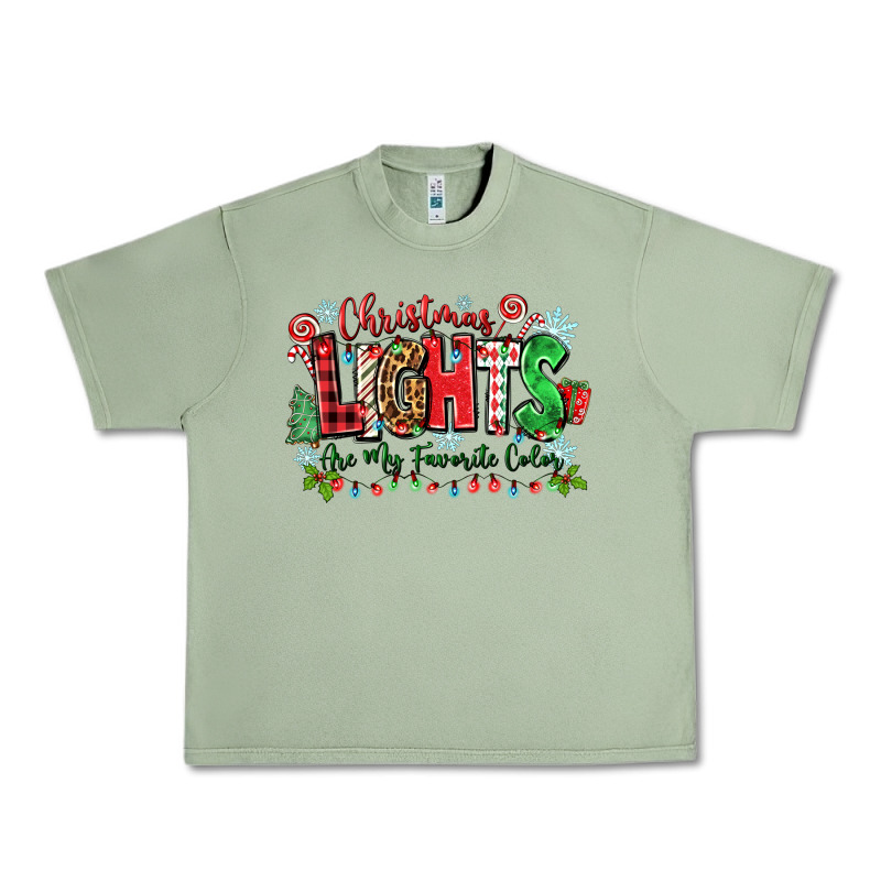 Christmas Lights Are My Favorite Color Urban Heavy Tee by Zillion Design Studio | Teevron