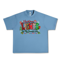 Pebble Blue christmas lights are my favorite color Urban Heavy Tee - Zillion Design Studio