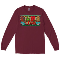Burgundy christmas western mama claus Long Sleeve Tee - RanaPortraitStore