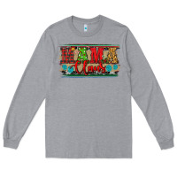 Heather Grey christmas western mama claus Long Sleeve Tee - RanaPortraitStore