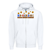 White usa mama libbey cup Zipper Hoodie - HRA Design Shop