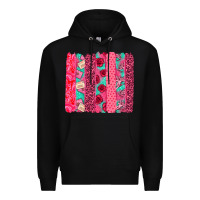 Black valentines day brushstroke Premium Hoodie - NancyCooperArtShop