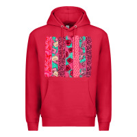 Cardinal valentines day brushstroke Premium Hoodie - NancyCooperArtShop