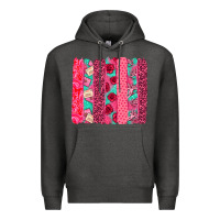 Charcoal Heather valentines day brushstroke Premium Hoodie - NancyCooperArtShop