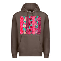 Coffee valentines day brushstroke Premium Hoodie - NancyCooperArtShop