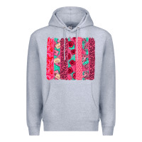 Heather Grey valentines day brushstroke Premium Hoodie - NancyCooperArtShop