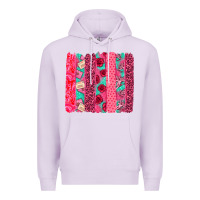 Lilac valentines day brushstroke Premium Hoodie - NancyCooperArtShop