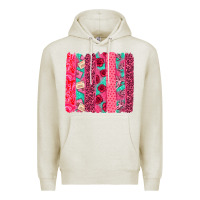 Oatmeal Heather valentines day brushstroke Premium Hoodie - NancyCooperArtShop