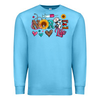 Ocean Blue western nurse life Premium Sweatshirt - Artiststas