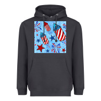 Smoke 4th of july firecracker and star seamless  pattern Heavyweight Hoodie - BundleAndBundleShop