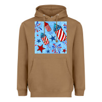 Toasted Coconut 4th of july firecracker and star seamless  pattern Heavyweight Hoodie - BundleAndBundleShop