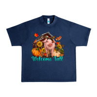 Navy Welcome fall pig Urban Heavy Tee - RanaPortraitStore