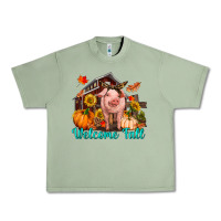 Oil Green Welcome fall pig Urban Heavy Tee - RanaPortraitStore