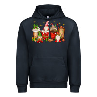 Navy Christmas gnomes coffee cups Urban Hoodie - MaliasSmallBusiness