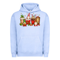Pigment Grape Ice Christmas gnomes coffee cups Urban Hoodie - MaliasSmallBusiness