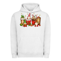 Pigment Lunar Rock Christmas gnomes coffee cups Urban Hoodie - MaliasSmallBusiness