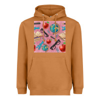Meerkat Teacher Seamless Pattern Heavyweight Hoodie - BundleAndBundleShop