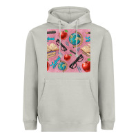 Moon Dust Teacher Seamless Pattern Heavyweight Hoodie - BundleAndBundleShop
