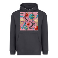 Smoke Teacher Seamless Pattern Heavyweight Hoodie - BundleAndBundleShop