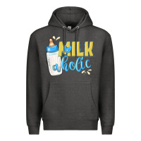 Charcoal Heather milkaholic boys Premium Hoodie - NancyCooperArtShop