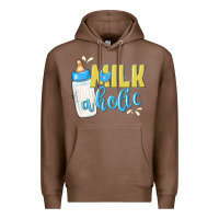 Chestnut milkaholic boys Premium Hoodie - NancyCooperArtShop