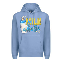 Colony Blue milkaholic boys Premium Hoodie - NancyCooperArtShop
