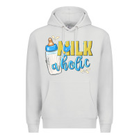 Dove Grey milkaholic boys Premium Hoodie - NancyCooperArtShop
