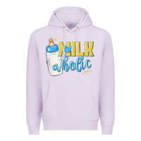 Lilac milkaholic boys Premium Hoodie - NancyCooperArtShop