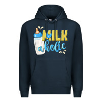 Navy milkaholic boys Premium Hoodie - NancyCooperArtShop