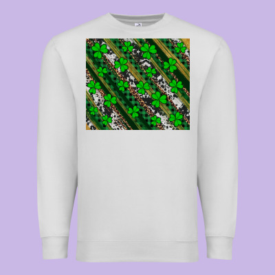 St Patricks Western Brush Strokes Premium Sweatshirt Designed By Artiststas