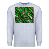 Heather Grey st patricks western brush strokes Premium Sweatshirt - Artiststas