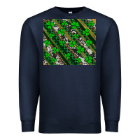 Navy st patricks western brush strokes Premium Sweatshirt - Artiststas