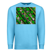 Ocean Blue st patricks western brush strokes Premium Sweatshirt - Artiststas