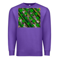 Purple st patricks western brush strokes Premium Sweatshirt - Artiststas