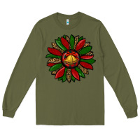 Army Green christmas sunflower Long Sleeve Tee - RanaPortraitStore