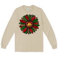 Mushroom christmas sunflower Long Sleeve Tee - RanaPortraitStore