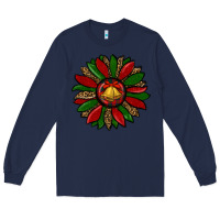 Navy christmas sunflower Long Sleeve Tee - RanaPortraitStore