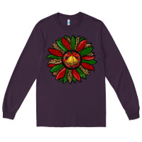 Plum christmas sunflower Long Sleeve Tee - RanaPortraitStore