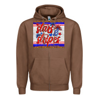 Chestnut stars and stripes tumbler Zipper Hoodie - HRA Design Shop