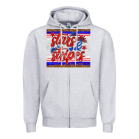 Heather Grey stars and stripes tumbler Zipper Hoodie - HRA Design Shop