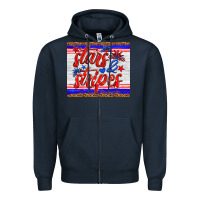 Navy stars and stripes tumbler Zipper Hoodie - HRA Design Shop