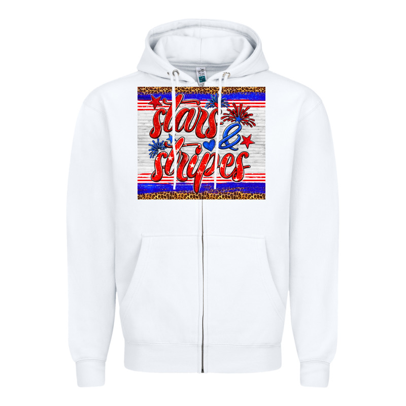 Stars And Stripes Tumbler Zipper Hoodie by HRA Design Shop | Teevron