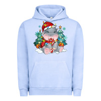 Pigment Grape Ice cute christmas hippopotamus Urban Hoodie - MaliasSmallBusiness